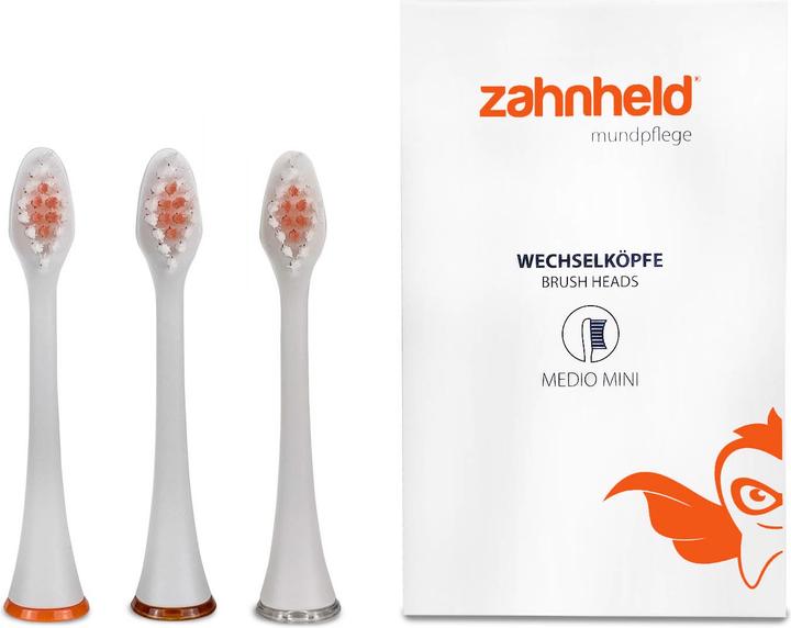 Actual product image Zahnheld Interchangeable heads Medio Mini (3 x)