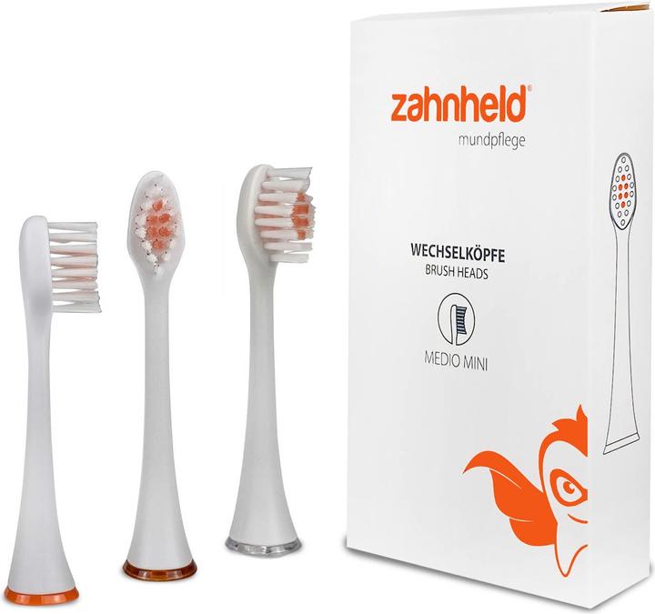 Actual product image Zahnheld Interchangeable heads Medio Mini (3 x)