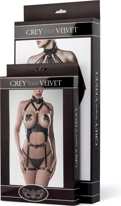 Produktbild Grey Velvet 3-teiliges Harness/Thong Set (XXL, 3XL)