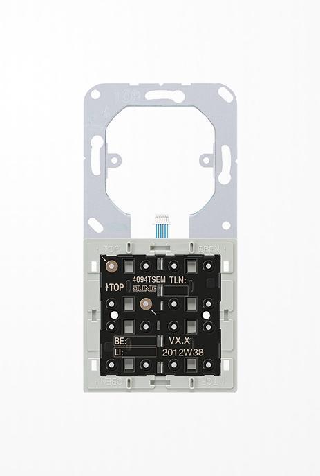 Actual product image JUNG Push-button KNX flush-mounted ws 8f 8pkt LED 4094TSEM