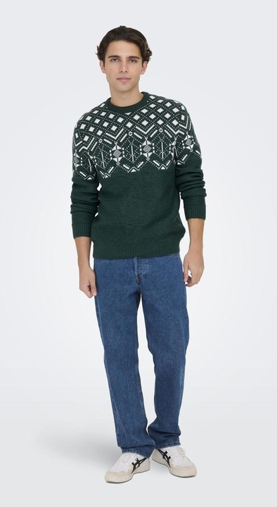 Immagine prodotto Only & Sons ONSEZ REG 7 JAQ CREW KNIT Maglione a maglia (L)