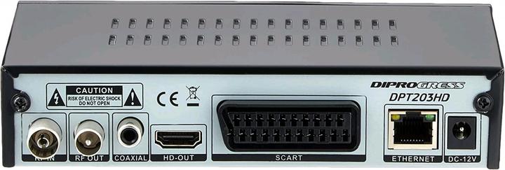 Actual product image Diprogress DPT 203HD 2in1 Hevc H265 10 Bit Decoder with Universal Remote Control (DVB-T2)