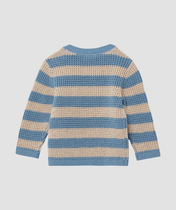 Produktbild s.Oliver Strickpullover Strickpullover mit Streifenmuster und Brusttasche (62)