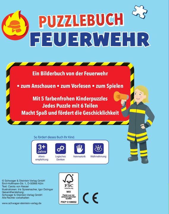 Energie-Label Puzzlebuch Feuerwehr (6 Teile)
