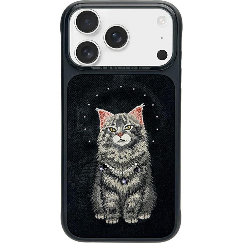 Nimmy Etui Lucky Fashion Cat MagSafe do iPhone 17 Pro czarny (Apple iPhone 17 Pro), Cover smartphone, Nero