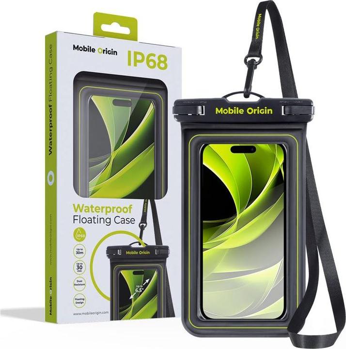 Actual product image Mobile Origin Waterproof floating case 6.5" - black/green