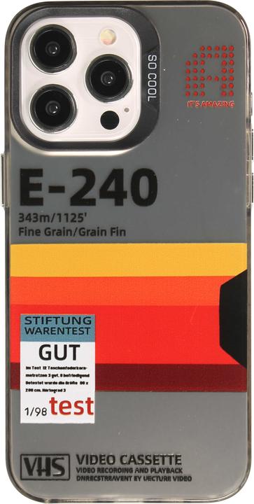 Produktbild PhoneLook Hülle Silikon Gummi vintage video cassette E-240 (Apple iPhone 15 Pro)
