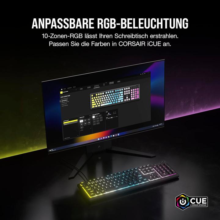 Image du produit Corsair K55 Core RGB (DE, Filaire)