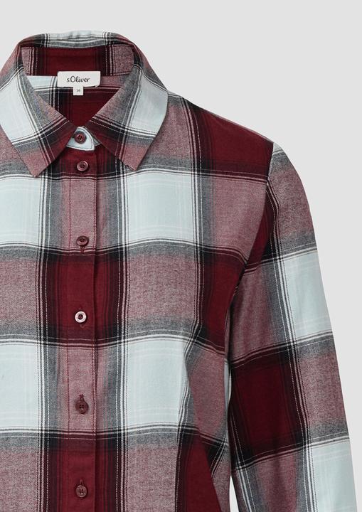 Immagine prodotto s.Oliver Bluse Taillierte Hemdbluse aus Flanell (40)