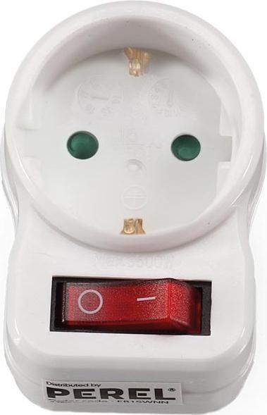 Image du produit Velleman Adaptateur De Prise Avec Interrupteur - 1 Prise (1x)