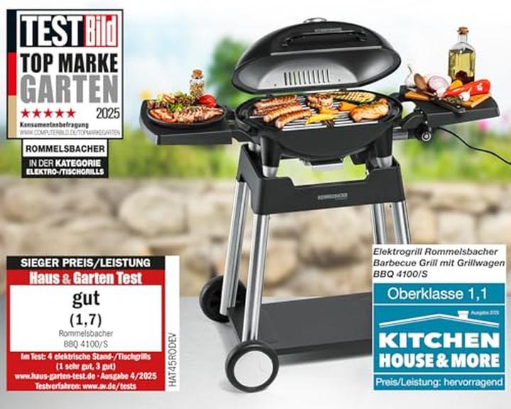 Produktbild Rommelsbacher BARBECUE GRILL MIT GRILLWAGEN *Lieferstart: ab Mitte Juni 2024* (2.20 kW)