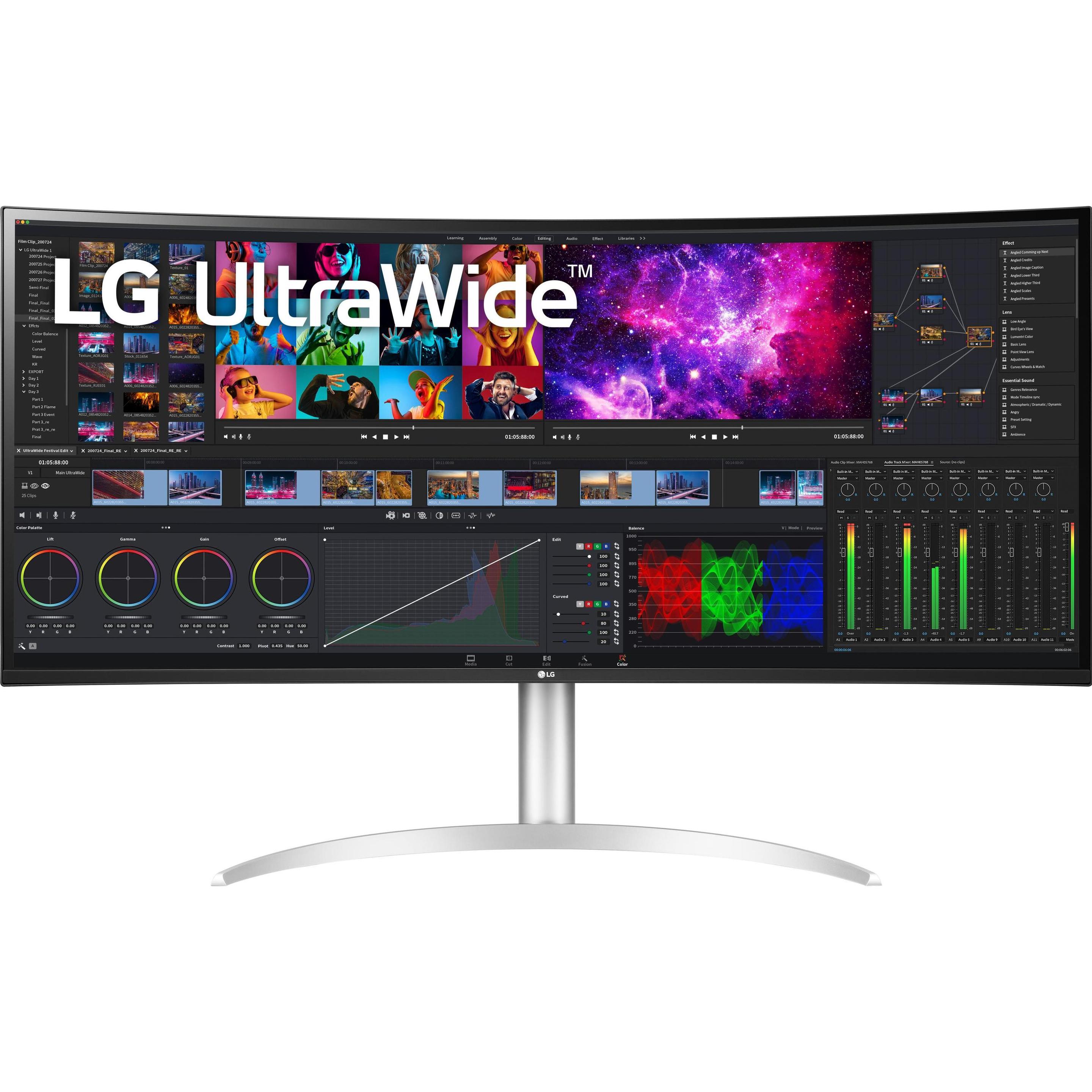 LG 40WP95XP-W (5120 x 2160 Pixel, 39.70"), Monitor, Weiss