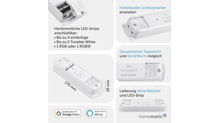 Produktbild Homematic IP Smart Home LED Controller – RGBW
