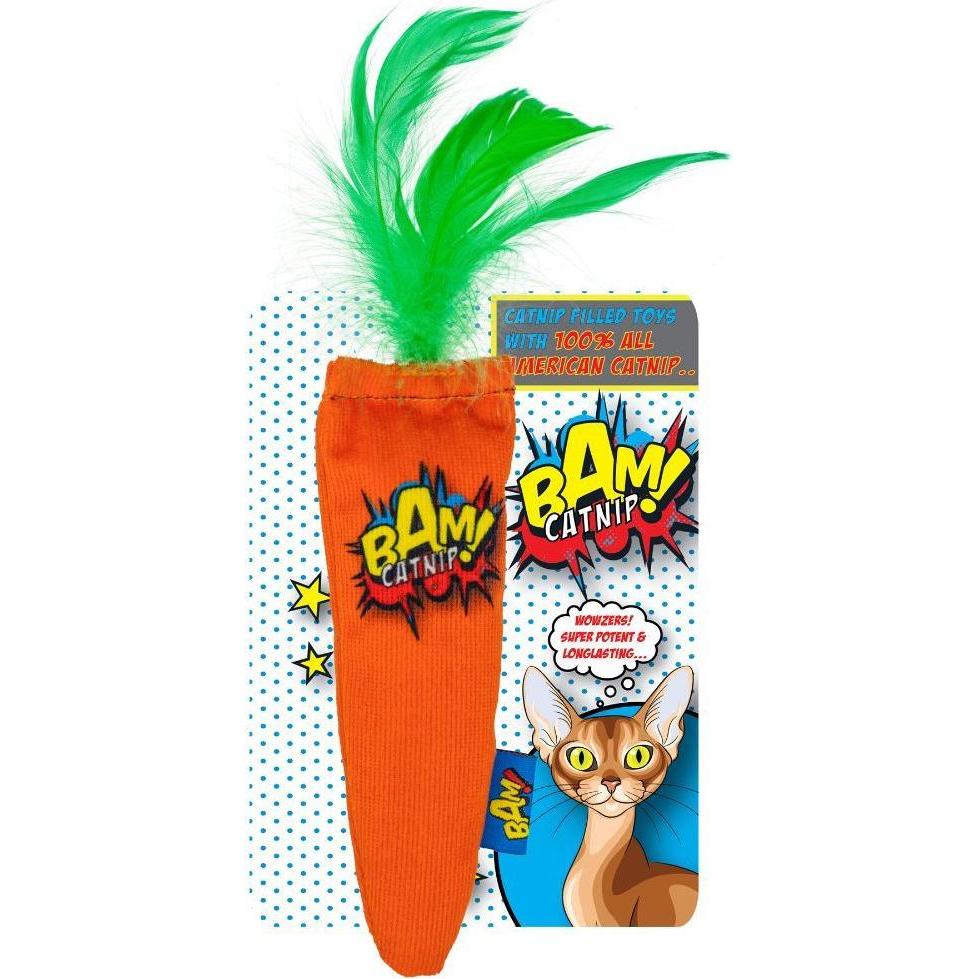 Bam! Toy with Catnip - 16 cm - Carrot - (503319005942) (Katzenspielzeug), Katzenspielzeug