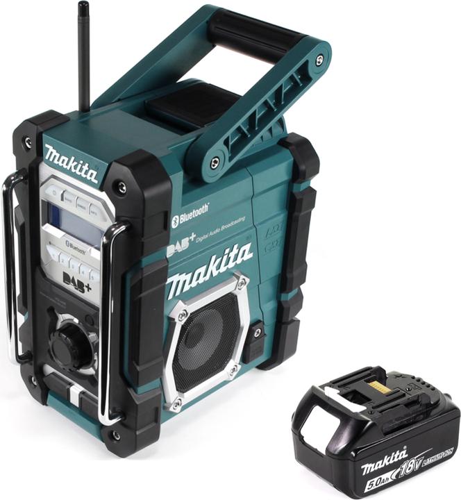 Produktbild Makita DMR 112 T1 Akku Baustellen Radio 7,2 - 18V Bluetooth DAB+ + 1x 5,0Ah Akku - ohne Ladegerät