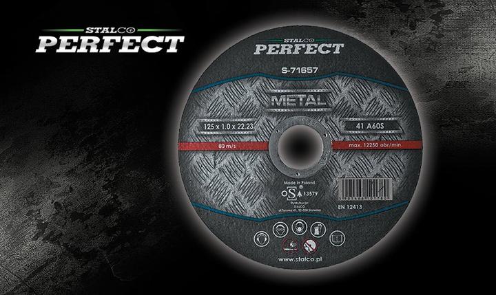 Produktbild Stalco PERFECT TRENNSCHEIBE METALL FLACH Ø115x1,6mm Flexscheibe Winkelschleifer