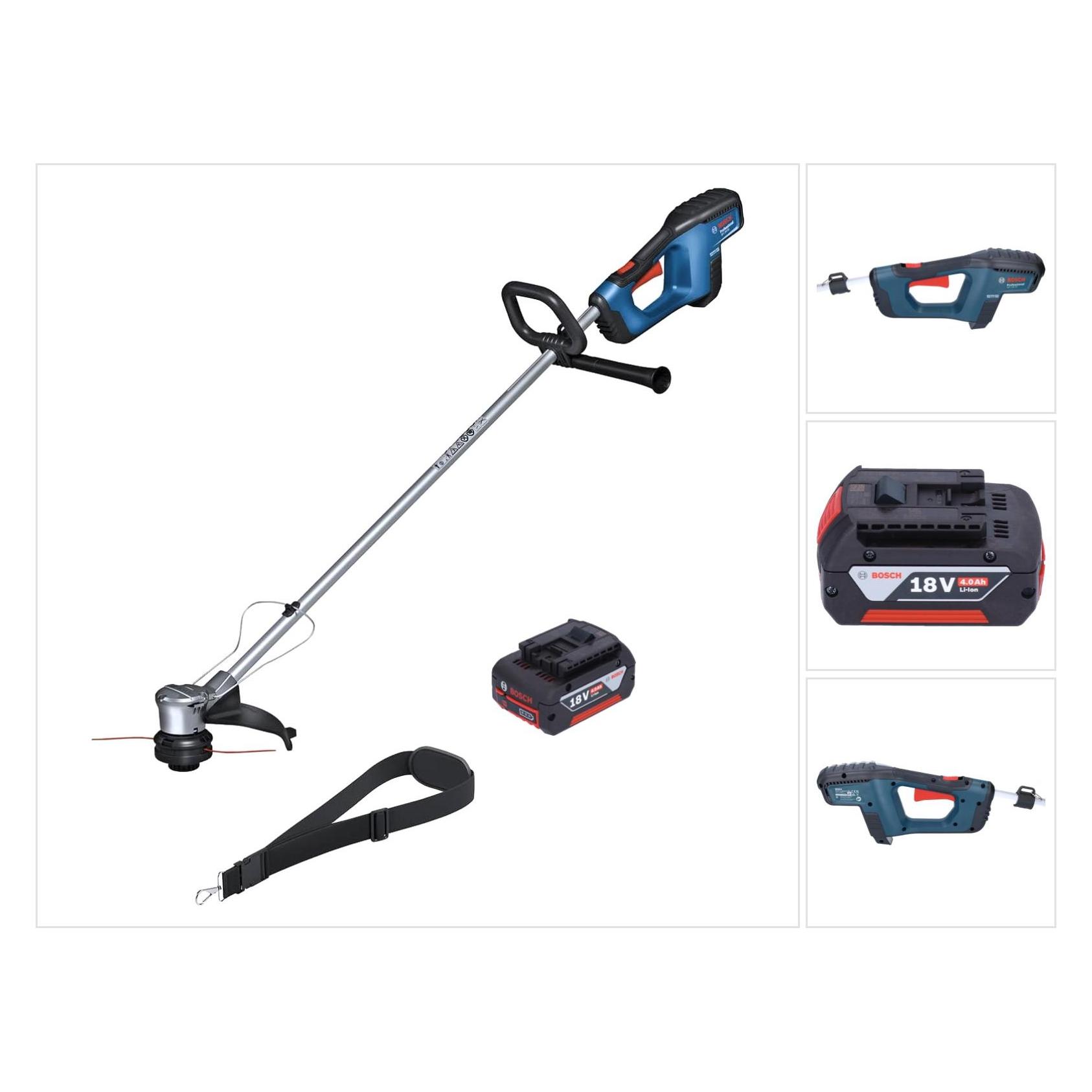 Bosch Professional, Decespugliatore, Grt 18V-33 Tagliaerba Professionale A Batteria 18 V 330 Mm Brushless + 1X Batteria (Filo Di Taglio)