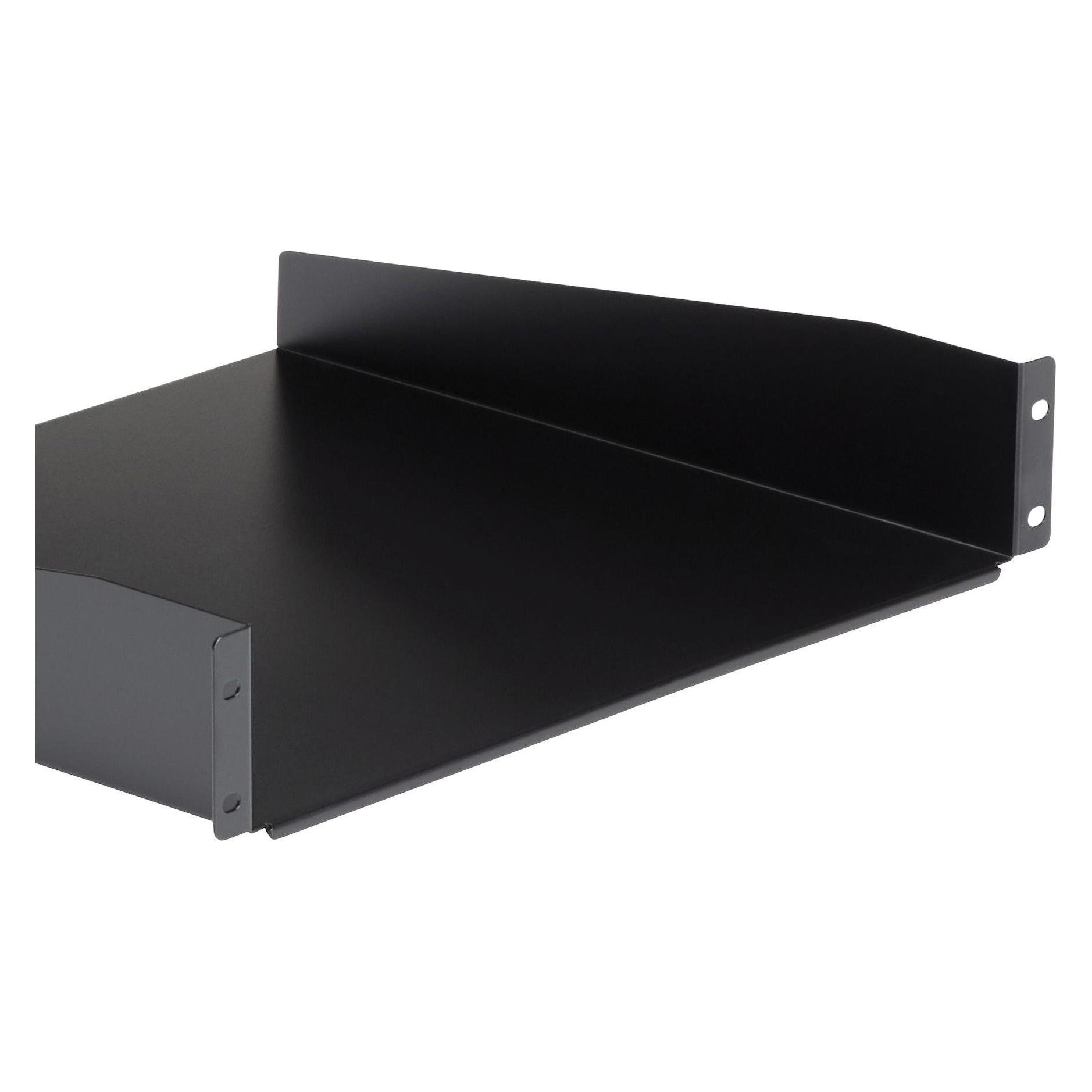 StarTech Server Rack Cabinet Shelf, Serverschrank Zubehör, Schwarz