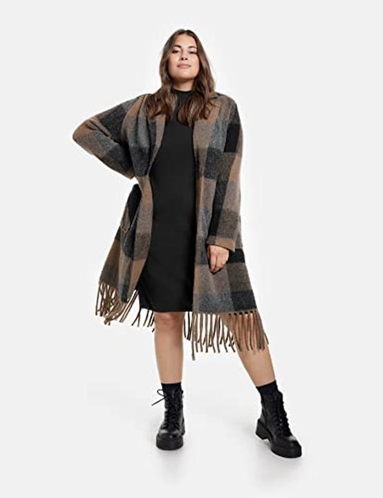 Actual product image Samoon Woolen Tartan Coat