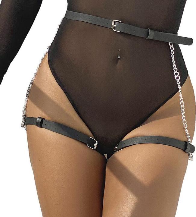 Subblime Ledergürtel Harness Schwarz Eine Grösse