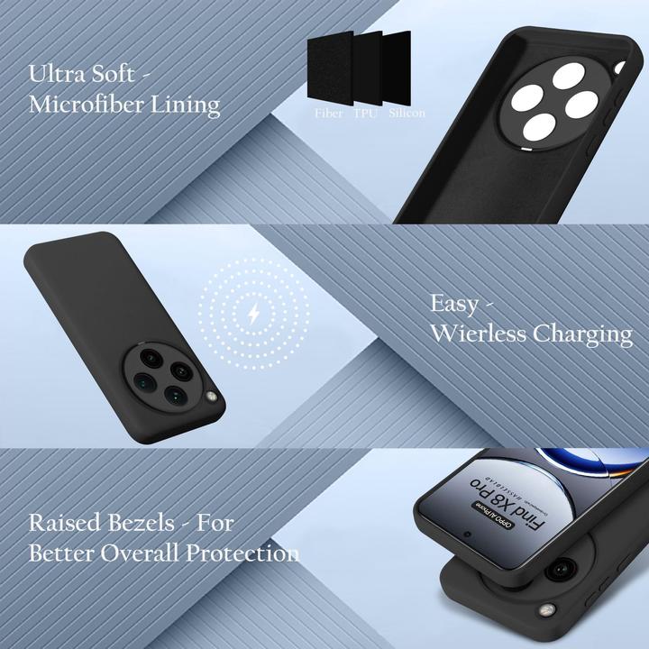 Immagine prodotto Cadorabo Custodia per Oppo Find X8 Pro TPU Liquid Silicone Case (Oppo Find X8 Pro)