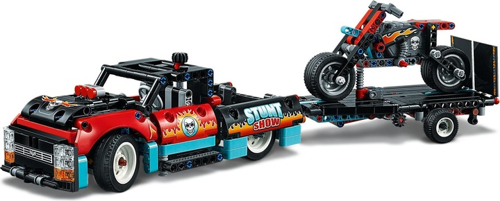 Actual product image LEGO Stunt show with truck and motorcycle (42106, LEGO Technic)