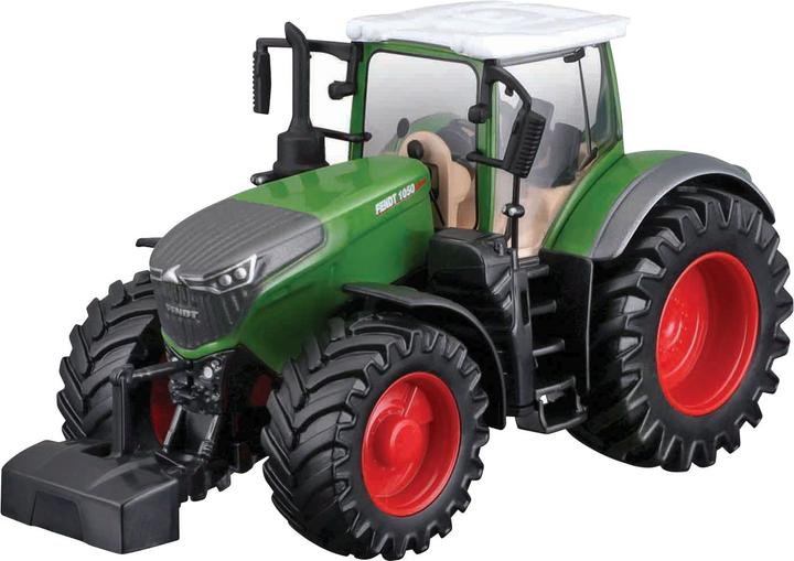 Bauer Bburago Fendt 1050 Vario tractor: toy tractor with flywheel drive, detachable driver's cab
