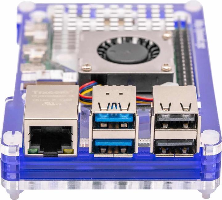 Image du produit Raspberry Pi Pibow case pour 5 (ventilateur non inclus) - Violet