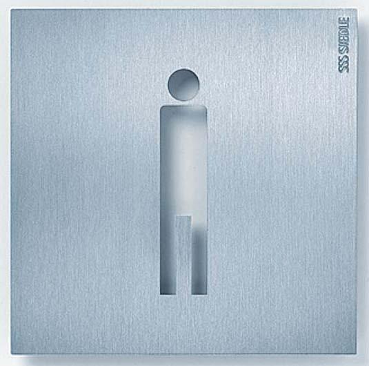 Produktbild Siedle S. & Soehne Orientierungsschild 154x154mm Herren OSP 0011