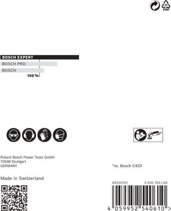 Actual product image Bosch Professional Zubehör EXPERT M480 Sanding net for Delta sander, 93 mm, G 320, 5 pcs. (P320)