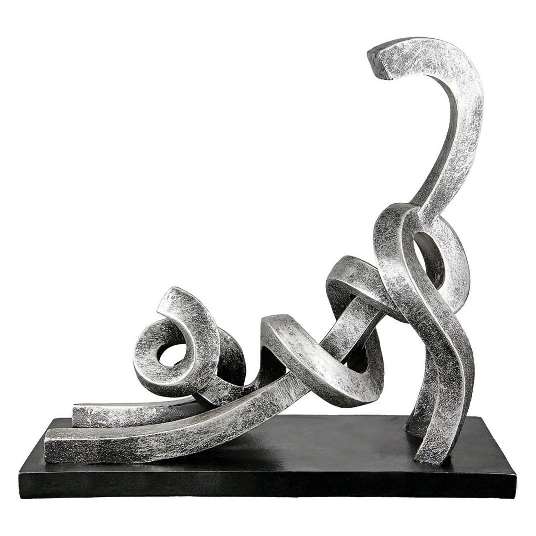 Gilde, Deco Object, Stetching, Kat, Zilver H, 29 Cm