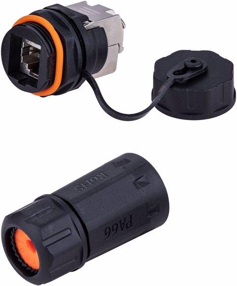 Produktbild InLine Patchkabelbuchse Set RJ45 Cat.6A (CAT6a, 0.90 m)