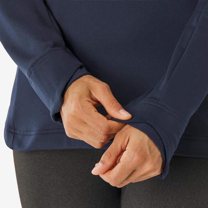 Image du produit Wedze Sous-vêtement thermique femme, BL TOP 500 demi zip bleu marine FFS (M)
