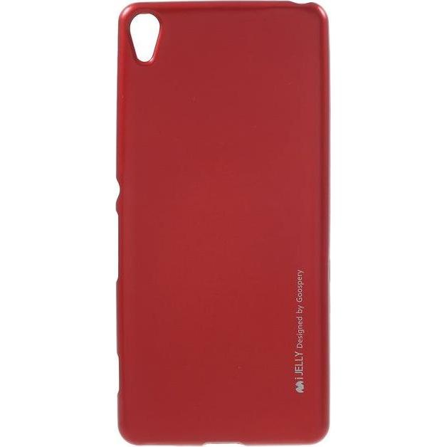 Goospery i Jelly Metal Series (Sony Xperia XA), Smartphone Hülle, Rot