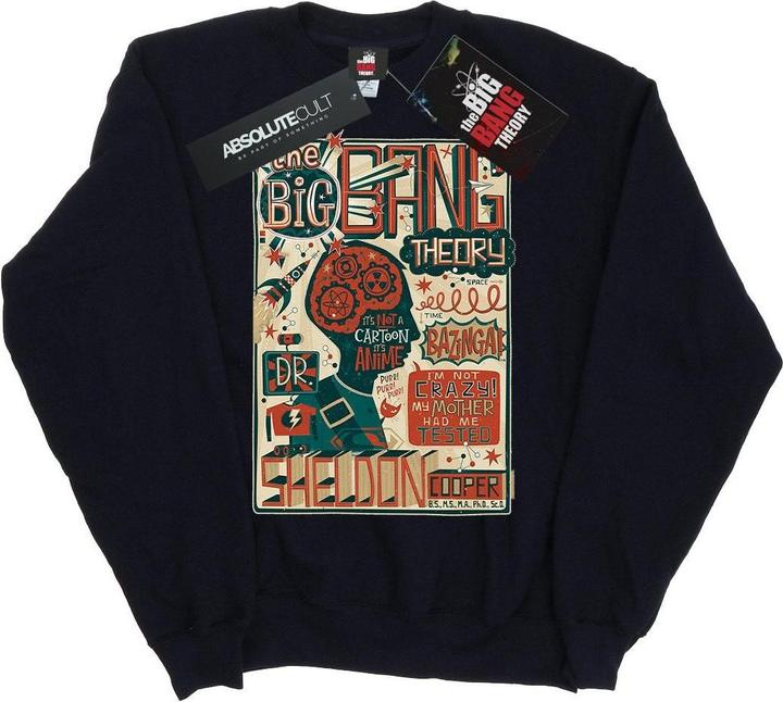 Produktbild Big Bang Theory Infographic Poster Sweatshirt Mädchen (128)