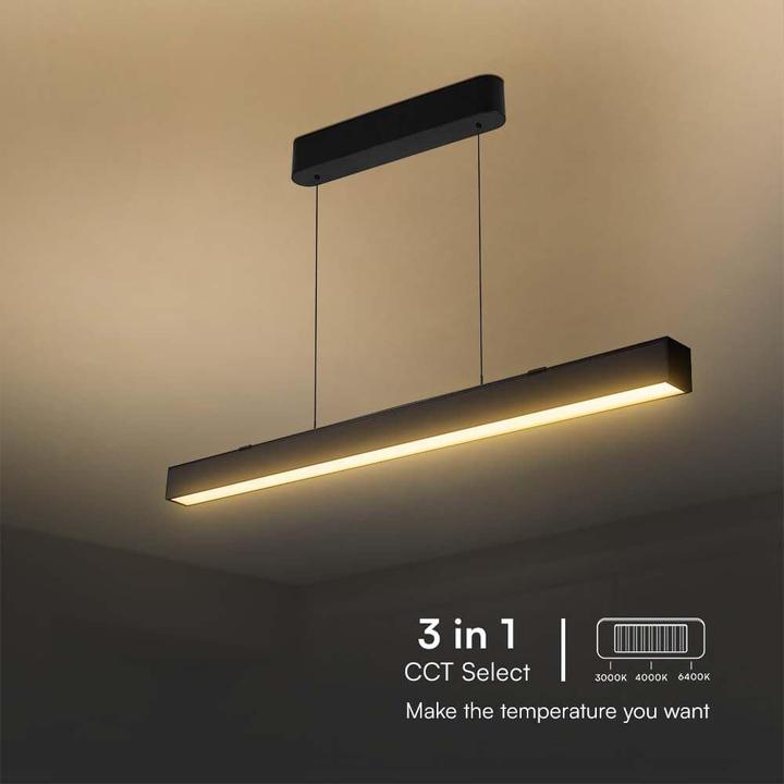 Actual product image V-TAC LED ceiling light VT-7-44, EEK: G, 40 W, pendant, black