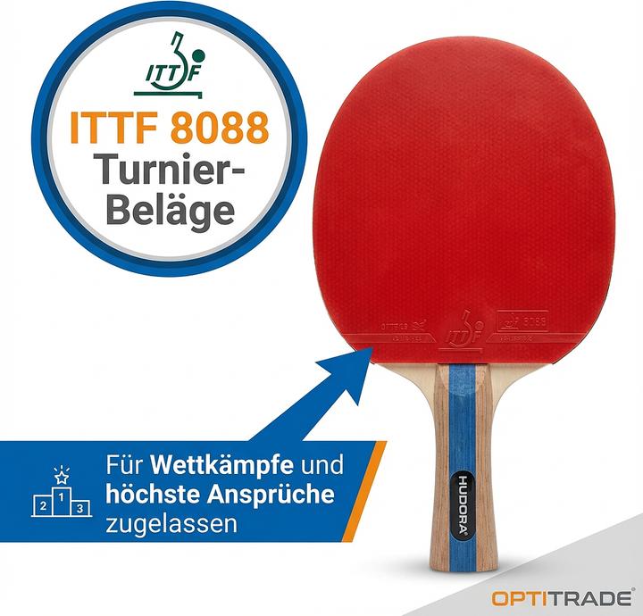 Actual product image Hudora Table Tennis Bat Match