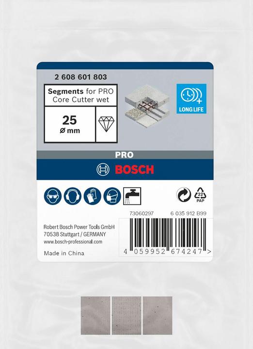 Image du produit Bosch Professional Zubehör PRO Core Cutter wet, 25 mm, 1 1/4-inch UNC (25 millimètres)