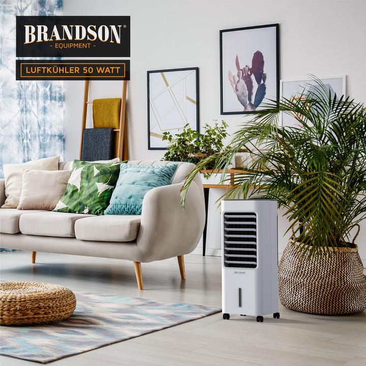 Image du produit Brandson Ventilateur de tour avec refroidissement par eau, réservoir d'eau de 5 litres, filtre à air (62 dB)