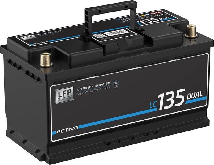 Actual product image Ective LC 135 Dual LFP | Starter and supply battery (12 V, 135 Ah, 1485 A)