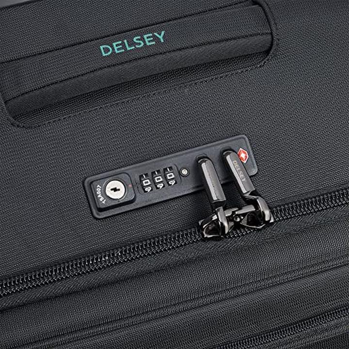 Actual product image Delsey Helium DLX Expandable -matkalaukku, musta (88 l)