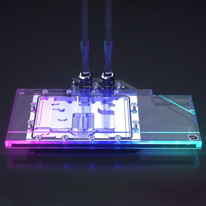 Produktbild Alphacool Eisblock Aurora Acryl RX 7900XTX/XT Toxic mit Backplate