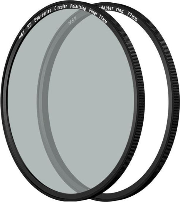 Productafbeelding H&Y HD EVO Polariserend Cirkelfilter 77mm (77 mm, Polarisatiefilter)