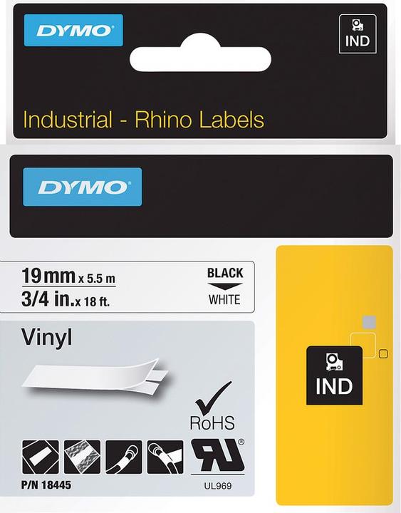 Produktbild Dymo Rhino (1.90 cm, Schwarz)