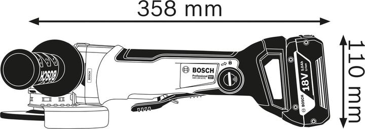 Actual product image Bosch Professional GWX 18V-10 PC (125 mm)