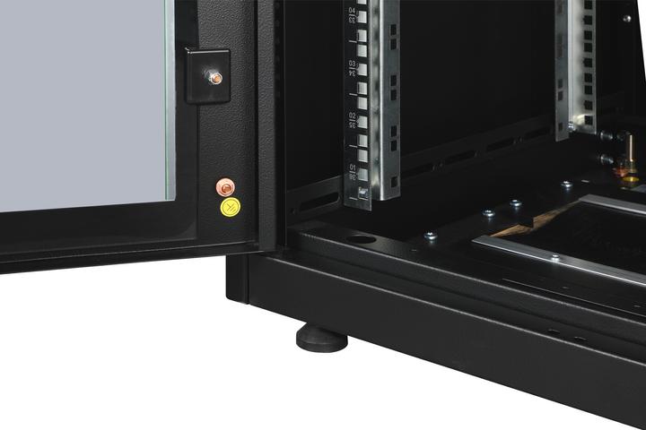 Produktbild Assmann DIGITUS 36HE Netzwerkschrank 1787x600x600 mm Farbe Schwarz RAL 9005 (36 HE, 19 Zoll Rack)