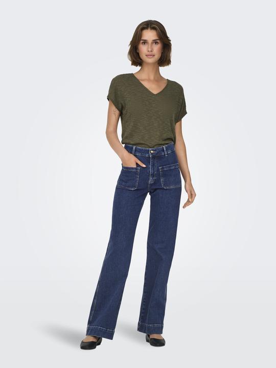 Produktbild Only ONLJUICY Hohe Taille Weiter Beinschnitt Jeans Jeans mit weitem Bein (33)