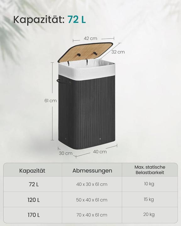 Produktbild Songmics Dörty (72 l)