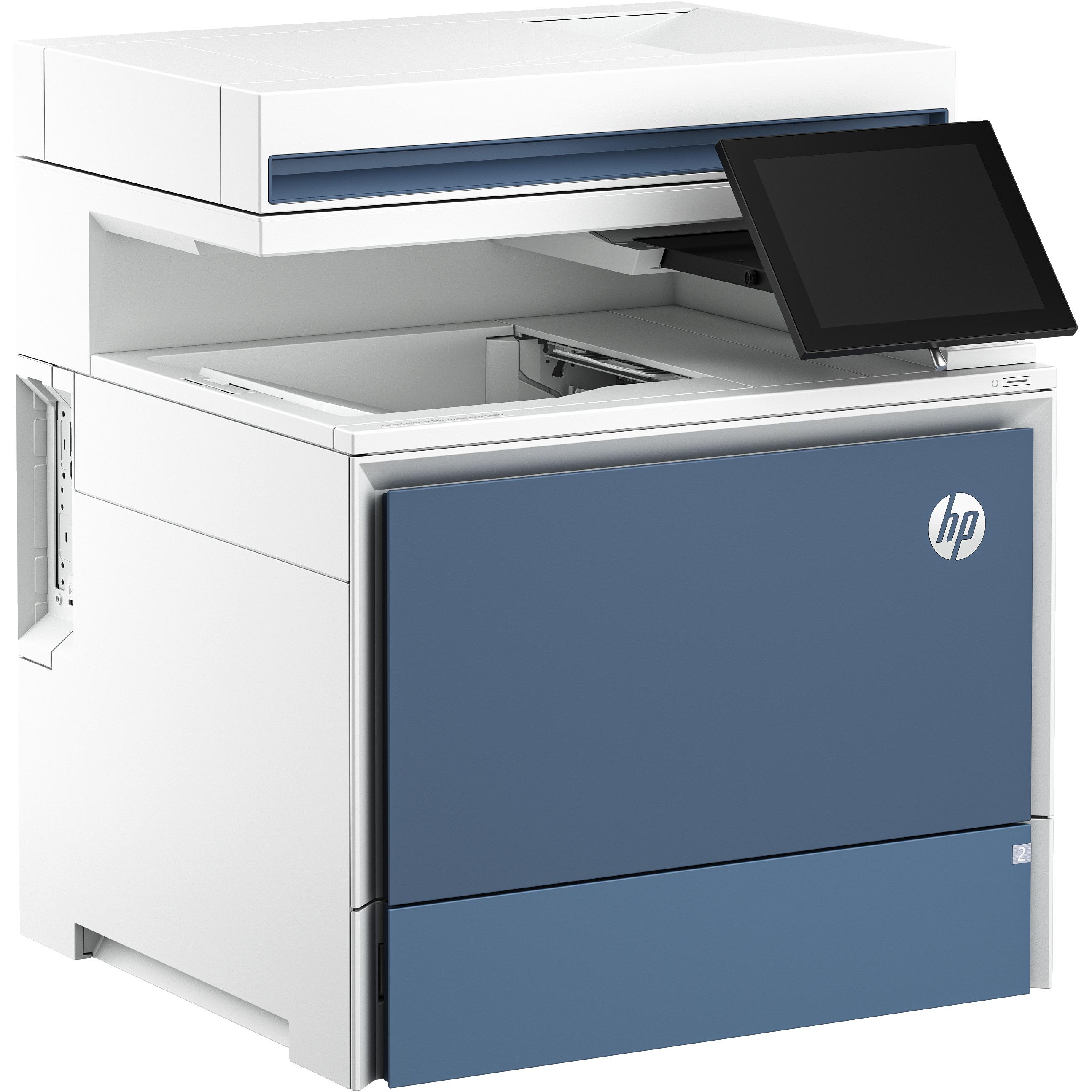 Thumbnail - HP Color LaserJet Enterprise MFP 5800dn (Laser, Farbe), Drucker, Weiss, Blau