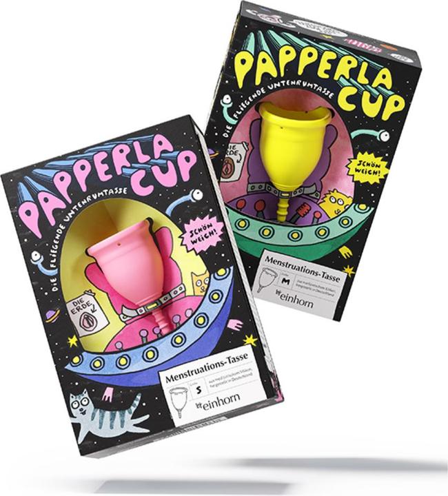 Einhorn Coupes menstruellesPapperlaCup Set, taille S & M (S, M)